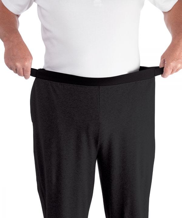 Mens Arthritis Easy Grip Wide Leg Pull On Pants