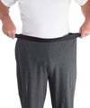 Mens Arthritis Easy Grip Wide Leg Pull On Pants - Clearance