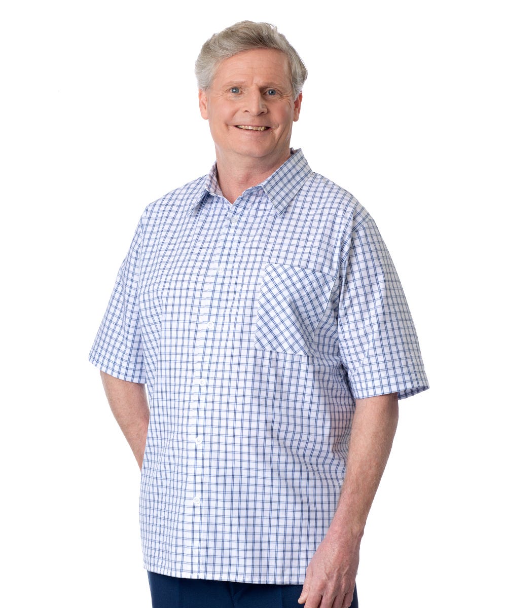 Men's Open Back Short Sleeve Shirt