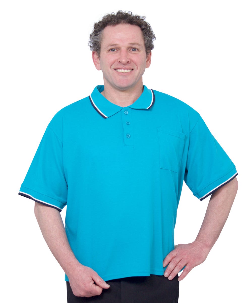 Handsome Adaptive Polo Shirt Tops - Clearance