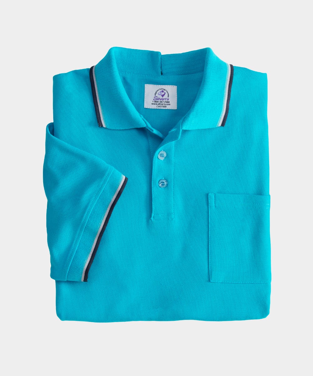 Handsome Adaptive Polo Shirt Tops - Clearance