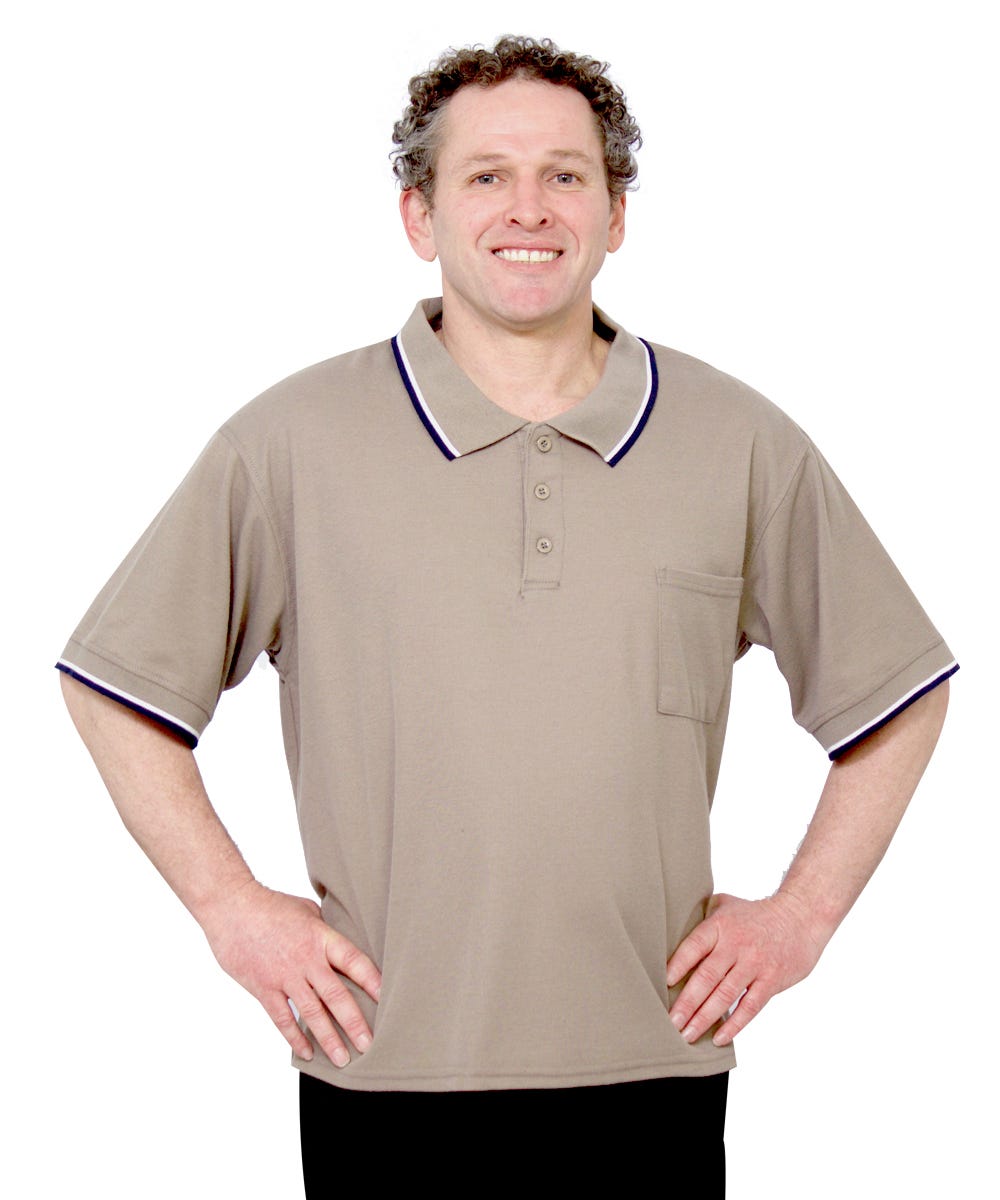 Handsome Adaptive Polo Shirt Tops - Clearance