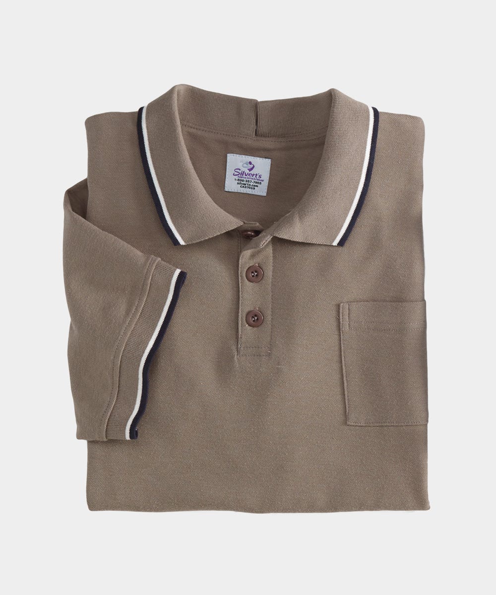 Handsome Adaptive Polo Shirt Tops - Clearance