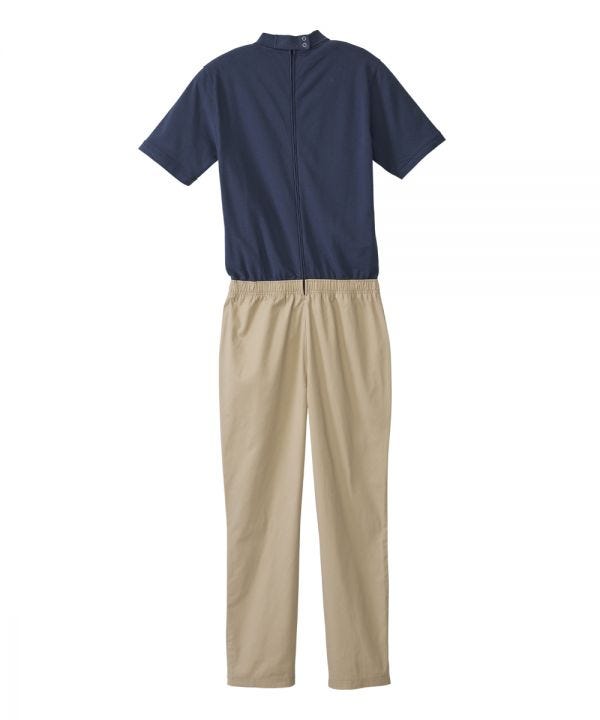 Men's Stay Dressed Jumpsuit with Short Sleeve Polo Shirt