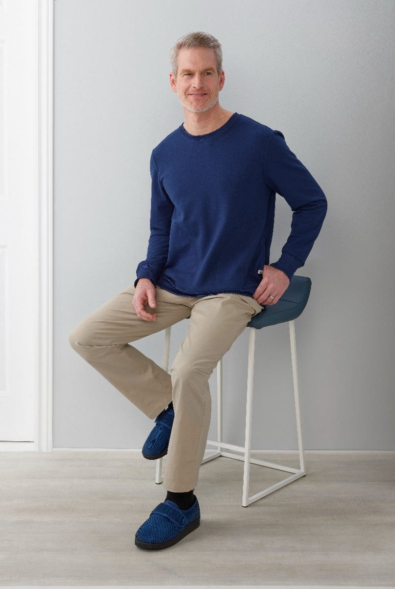 Men's Open Back Adaptive Fleece Sweatshirt