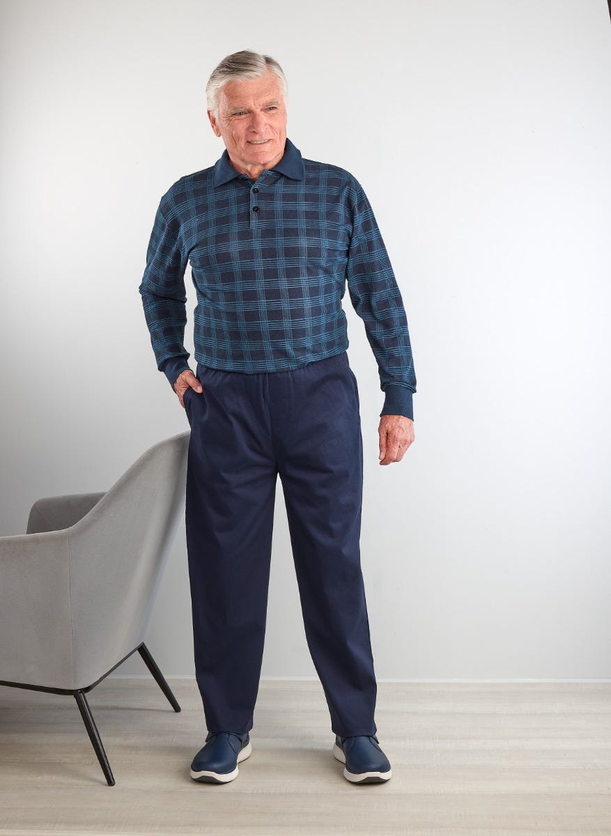 Men's Stay Dressed Jumpsuit with Long Sleeve Polo Shirt