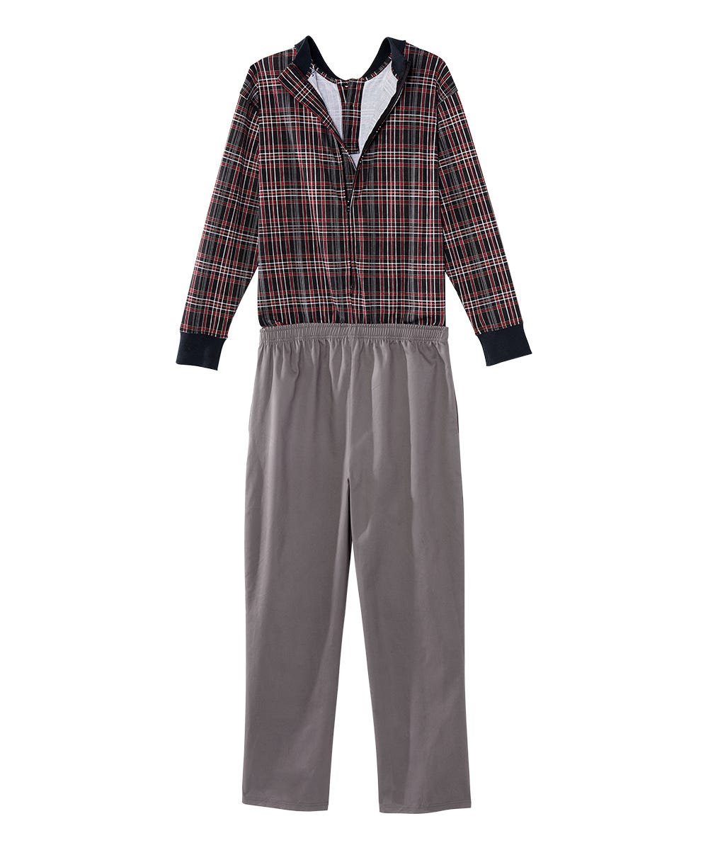 Men's Stay Dressed Jumpsuit with Long Sleeve Polo Shirt