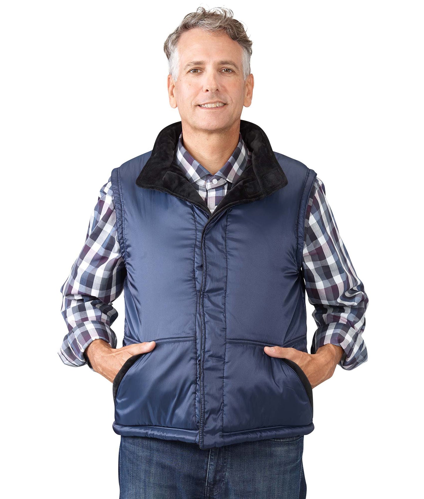 Men's Reversible Magnetic Front Vest - Clearance