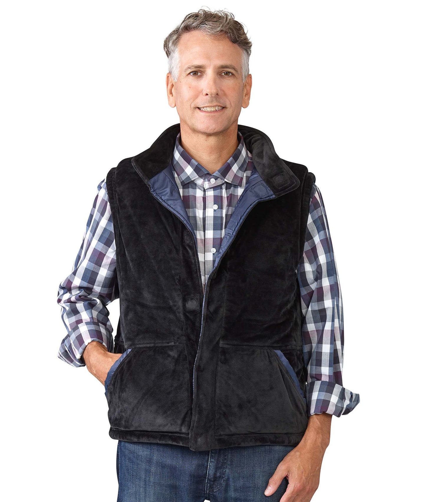Men's Reversible Magnetic Front Vest - Clearance