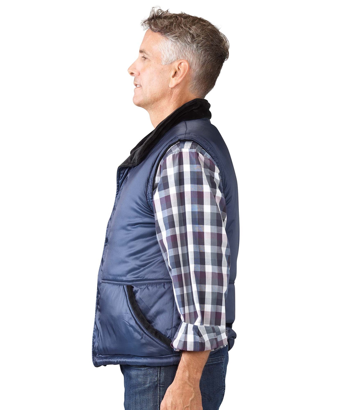 Men's Reversible Magnetic Front Vest - Clearance