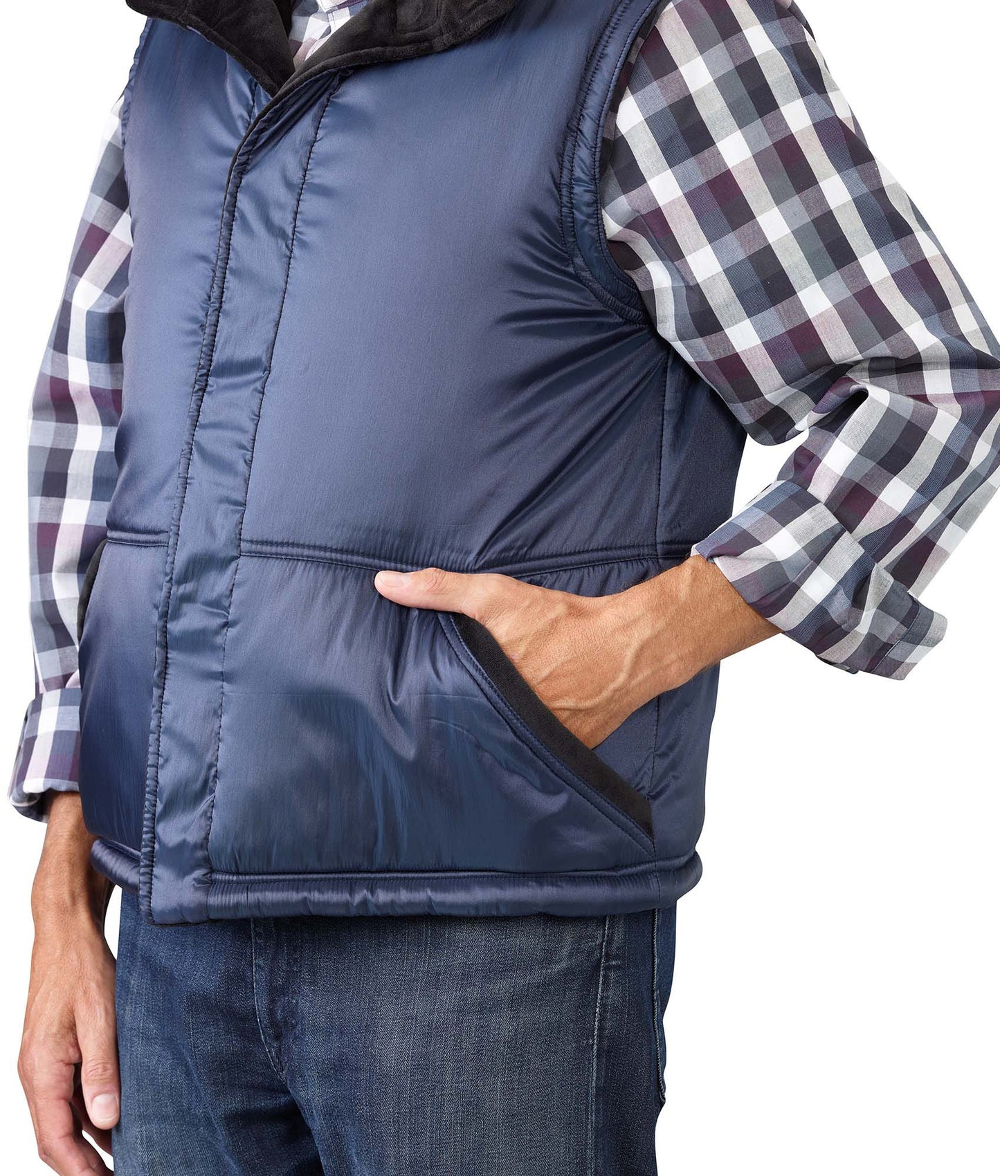 Men's Reversible Magnetic Front Vest - Clearance