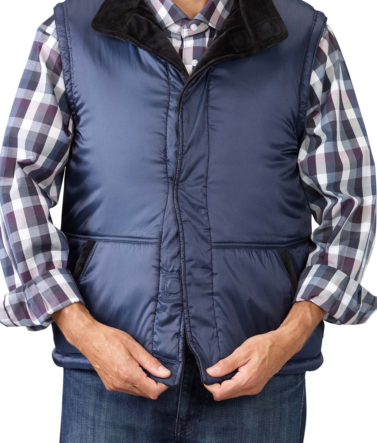 Men's Reversible Magnetic Front Vest - Clearance