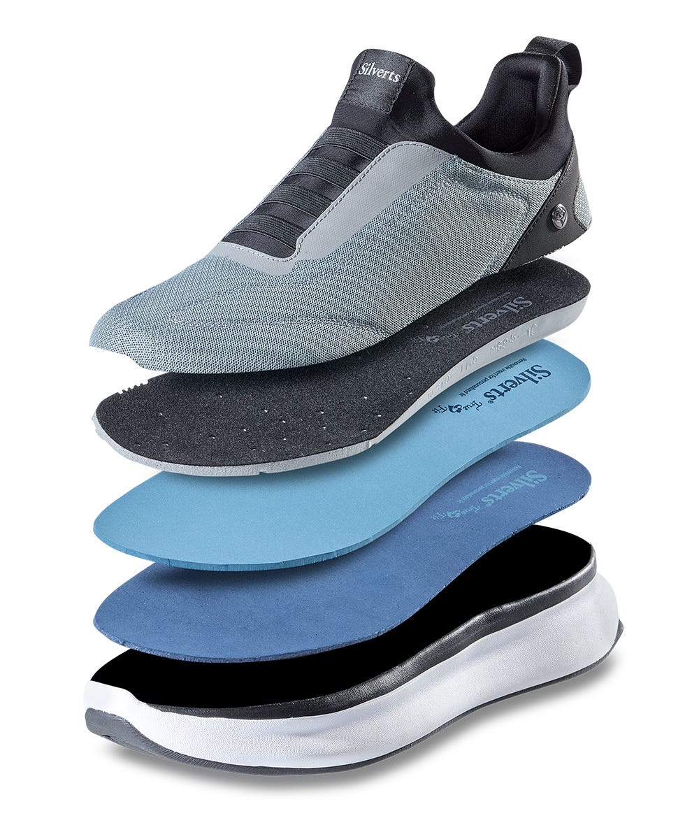 Men's Extra Wide Comfortable Slip On Sneakers Without Laces