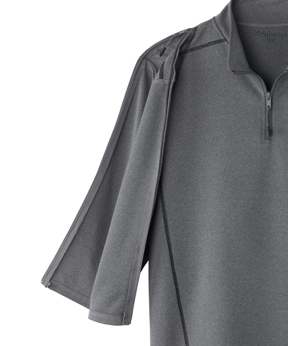 Men's Zippered Post Surgery Recovery Top