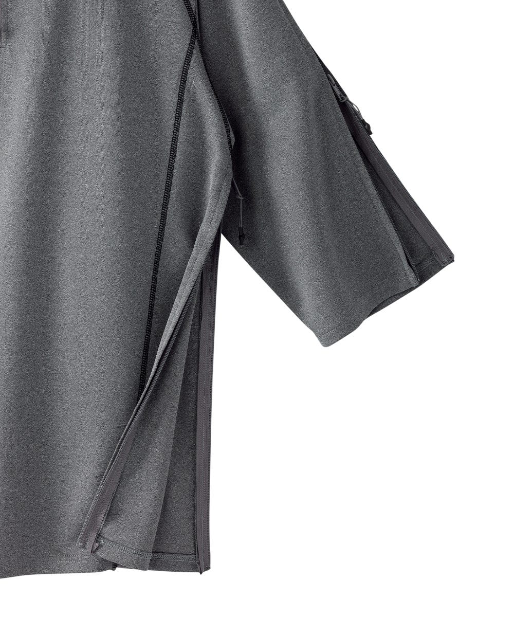 Men's Zippered Post Surgery Recovery Top