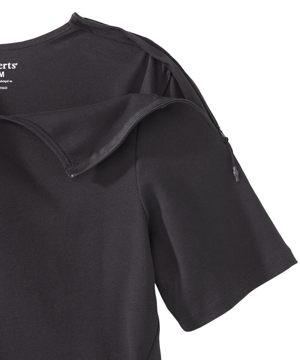 Women's Post Surgery Zipper Closure Recovery Top