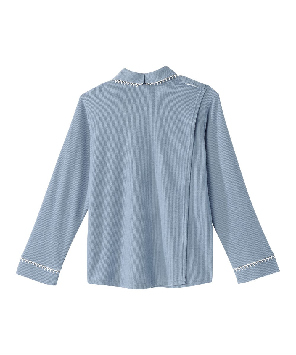Women's Open Back Top & Pull-On Pant Waffle Knit Pajama Set