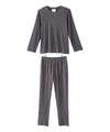 Men's Open Back Top & Pull-on Pant Waffle Knit Pajama Set