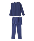 Men's Open Back Long Sleeve Polo & Open Back Pant Set - Clearance