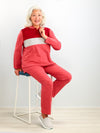 Women's Open Back Long Sleeve Polo & Open Back Pant Set