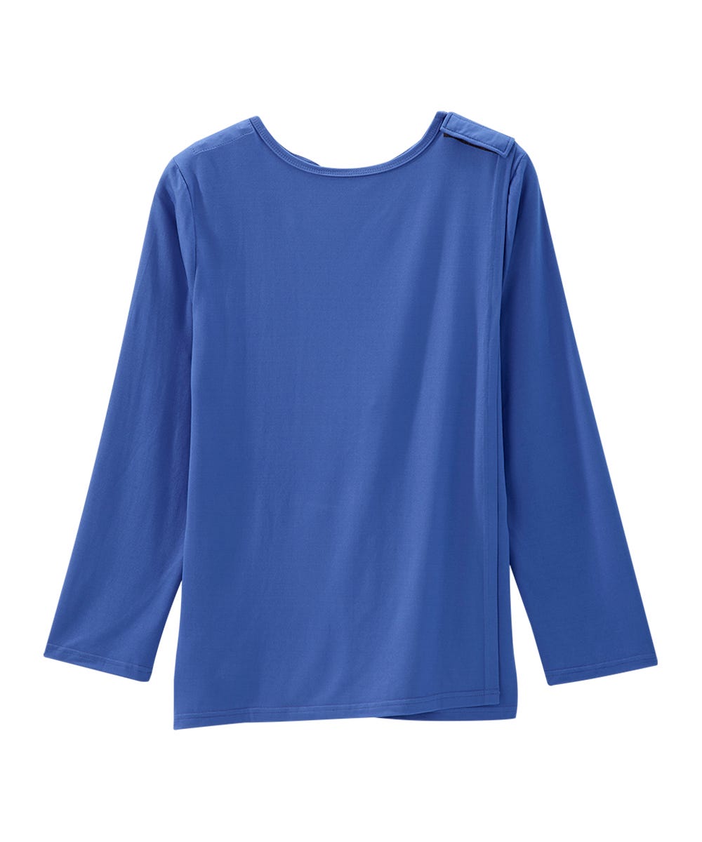 Women's Open Back Pleated Panel Top