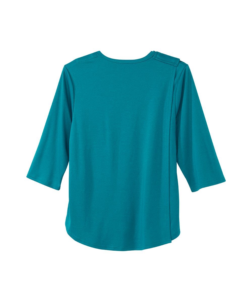 Women's Open Back Embroidered Flower Top