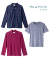 Men's Open Back Shirt Basics Bundle - 3 Styles