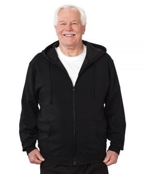Mens Magnetic-Zipper Hoodie with Pockets