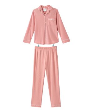Women's Open Back Top & Pull-On Pant Waffle Knit Pajama Set
