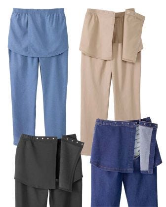 Men's Open Back Pant Capsule Wardrobe Bundle - 4 Styles 