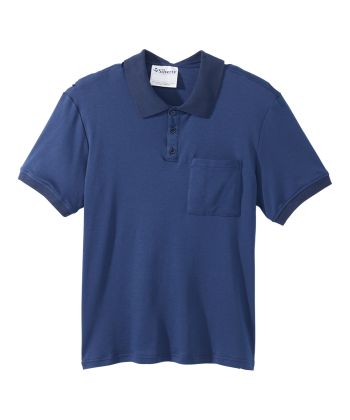 Men's Classic Open Back Short Sleeve Polo Shirt