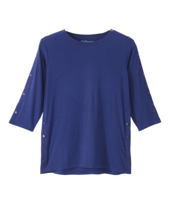 Women's Adaptive Post-Surgical Top With Snaps